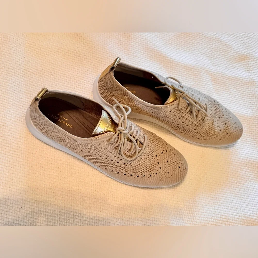 COLE HAAN Women's 2.ZERØGRAND Stitchlite Wingtip Oxfords Sneakers Tennis Shoes - Picture 7 of 15
